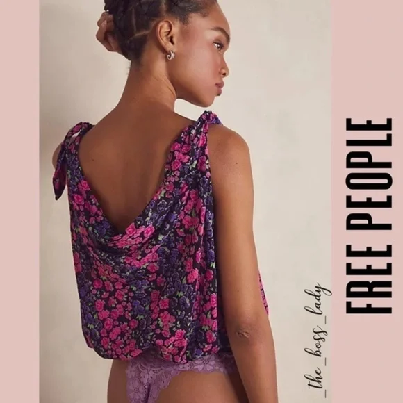 Free People bodysuit Small floral one-piece top lace - Picture 5 of 6